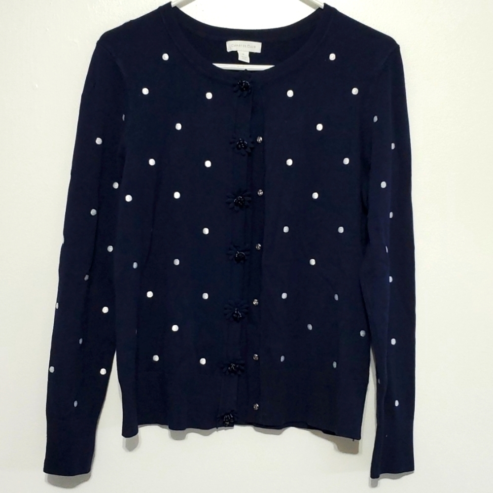 Size M Character Club navy blue sweater​​​​​